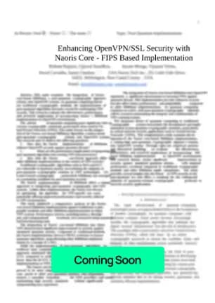 Enhancing OpenVPN/SSL Security with Naoris Core - FIPS Based Implementation